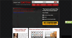 Desktop Screenshot of printmytattoo.com